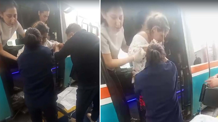 İzmir'de hamile kadın dolmuşta doğum yaptı