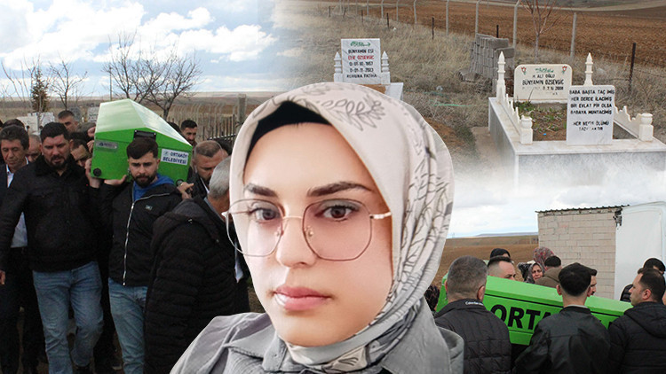 Anne ve babasının mezarında dua okurken öldürüldü! Gamze, son yolculuğuna uğurlandı