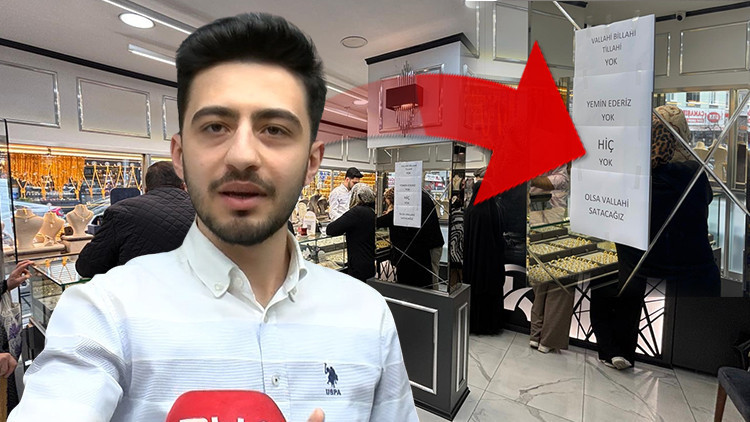 Altına talep patladı! Kuyumcu, gelen sorudan sıkılıp bu yazıyı astı
