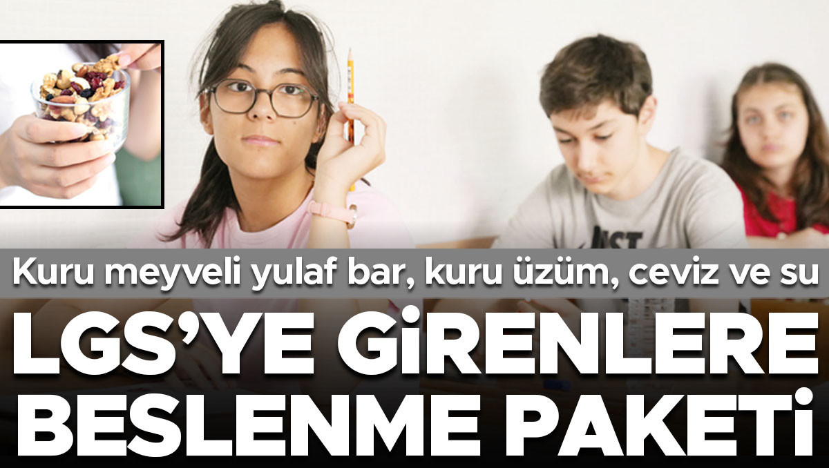 Başvuru kılavuzu yayımlandı… LGS’ye girenlere beslenme paketi