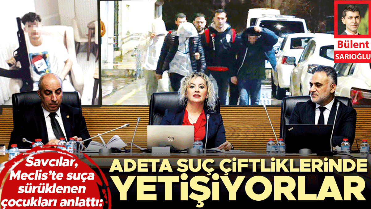 Savcılar, Meclis’te suça sürüklenen çocukları anlattı: Adeta suç çiftliklerinde yetişiyorlar