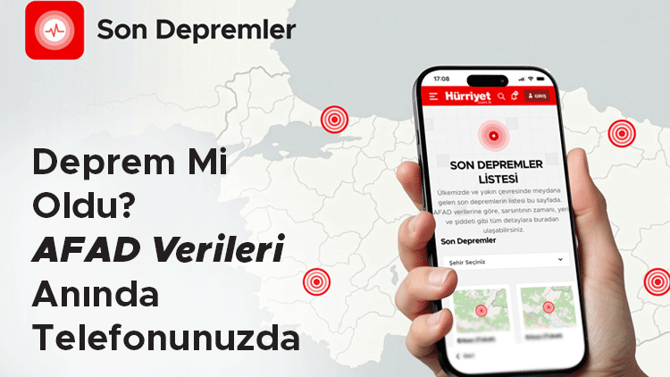 Türkiye'deki son depremler hakkında tüm bilgiler Deprem Haritası ile telefonunuzda | Hayatınızın yeni asistanı Hürriyet Super App her anınızda yanınızda