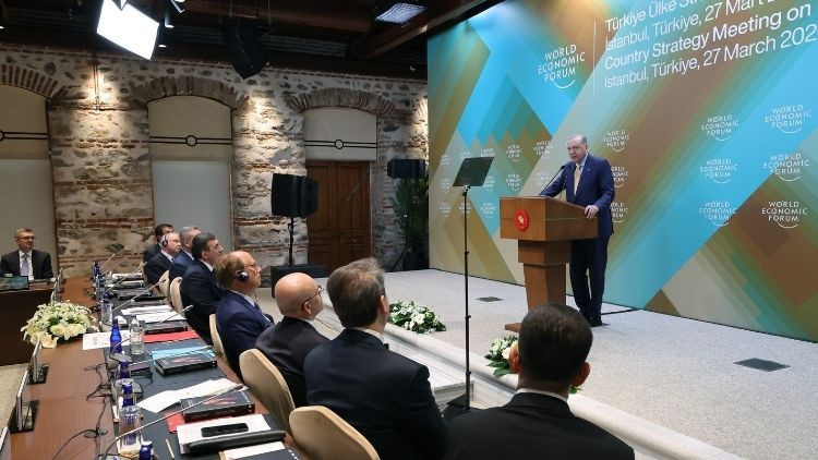 Cumhurbaşkanı Erdoğan, WEF Türkiye Ülke Stratejisi toplantısında konuştu