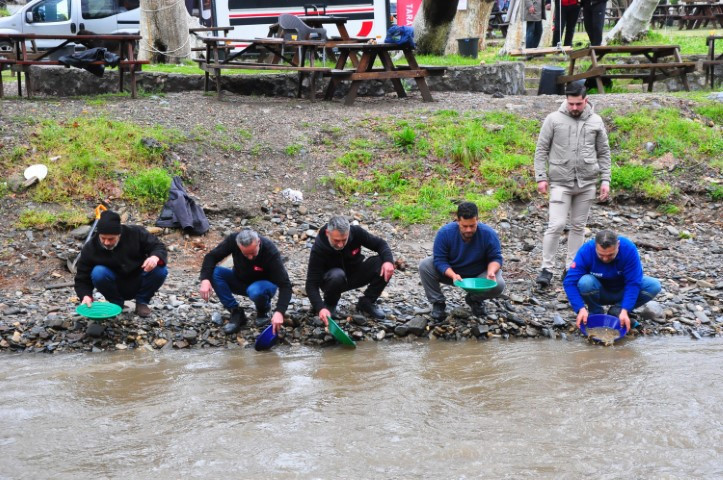 Türkiyenin dört bir yanından gelip altın arıyorlar | Devletin izin verdiği alanlardan topluyoruz