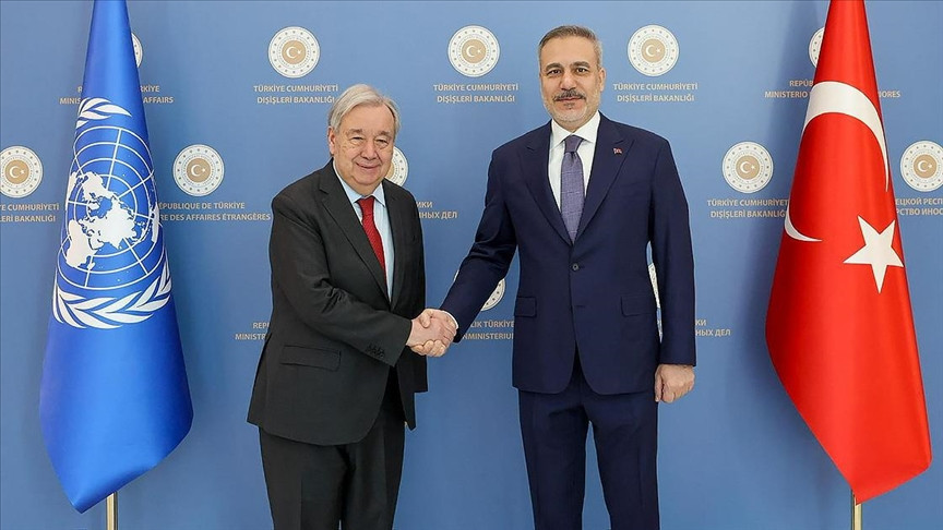Dışişleri Bakanı Fidan, BM Genel Sekreteri Guterres ile telefonda görüştü