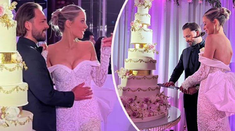 Lüks oteldeki gösterişli düğün bile sahteymiş... Ekran güzeli ile futbolcu sevgilisi 'Evlendik' diye herkesi kandırmış!