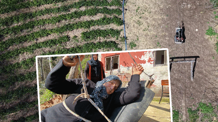 İpe bağlı hayat! 20 yıldır çelik telli teleferikle evine ulaşıyor... 'Korkuyorum ama ne yapayım'