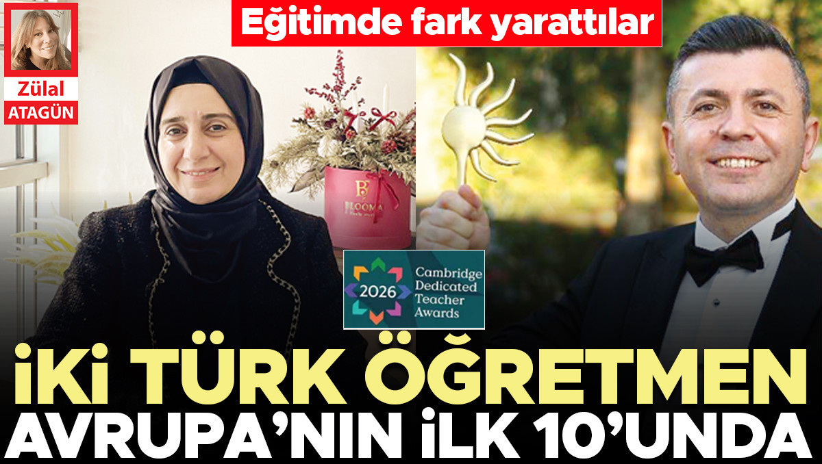 İki Türk öğretmen Avrupa’nın ilk 10’unda