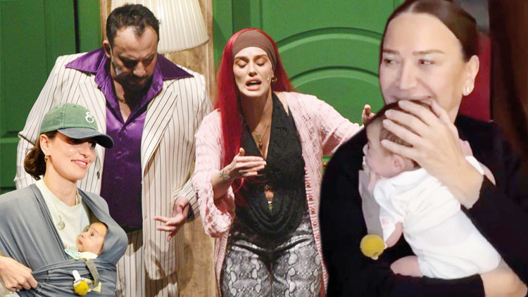 Anne sahnede, bebek kuliste