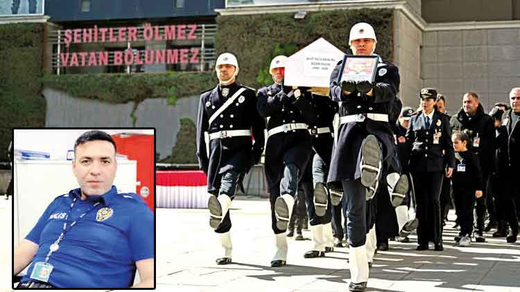 Şehit polise hazin veda