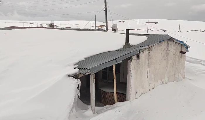  3 metre karın altından çıktı