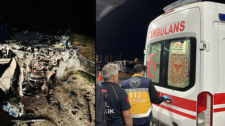 Günyüzü Kaymakamı kaza geçirdi; 1 ölü, 2 yaralı