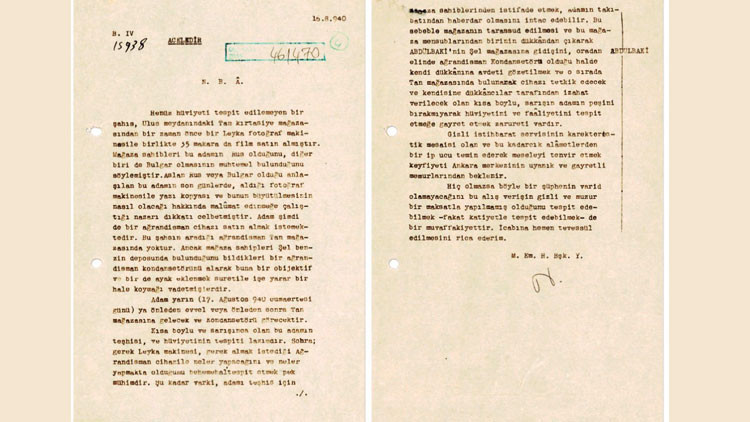 MİT paylaştı... 86 yıl önce Ankara’daki casus