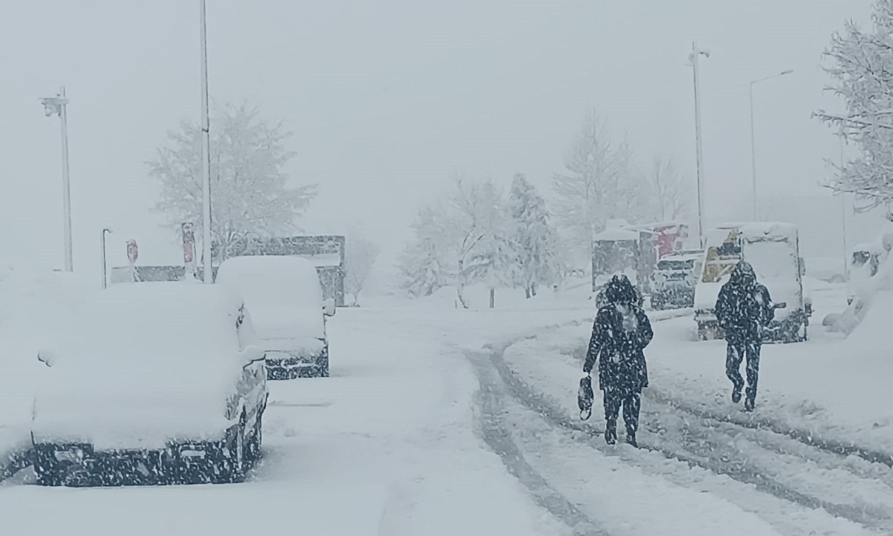  Lapa lapa kar yağıyor Kış maalesef bizi terk etmiyor