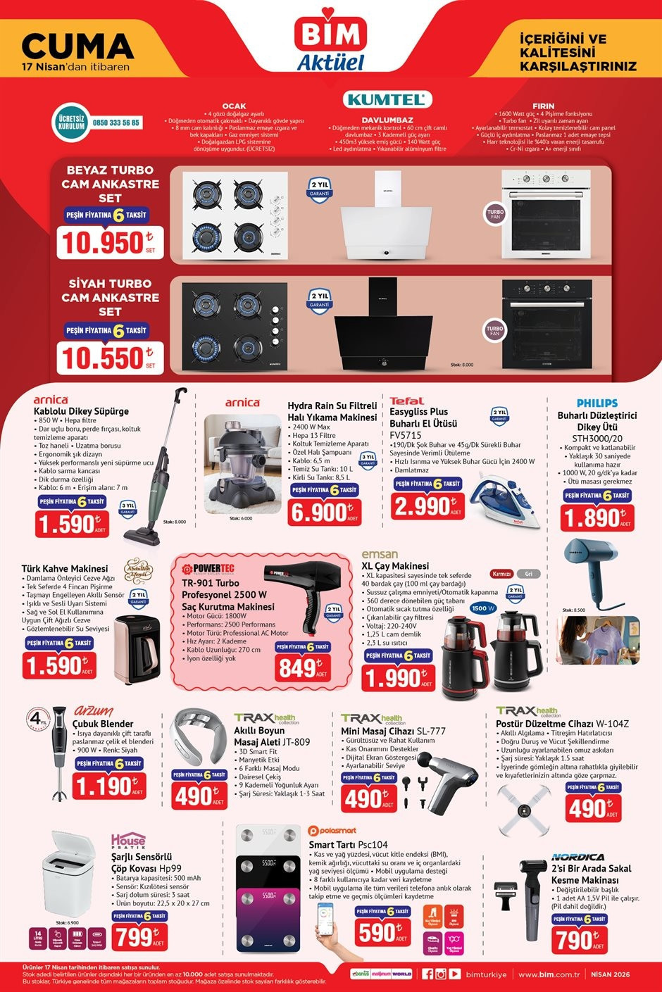 BİM AKTÜEL 17 NİSAN 2026 KATALOĞU