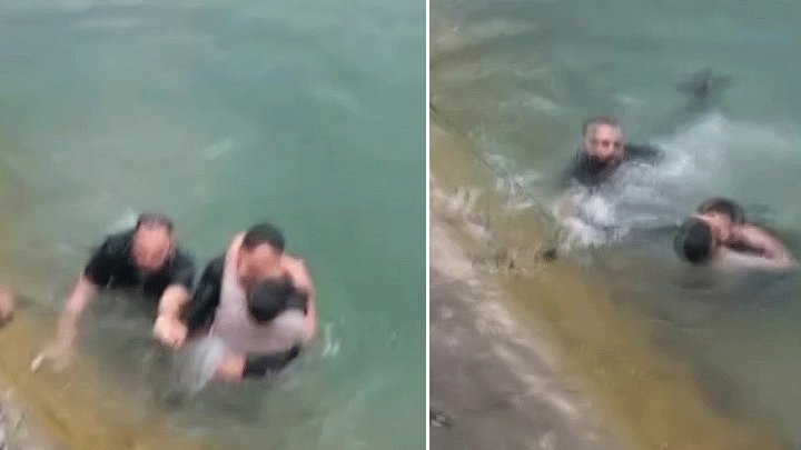 Adana'da panik anları... Sulama kanalına düşen çocuğu vatandaşlar kurtardı