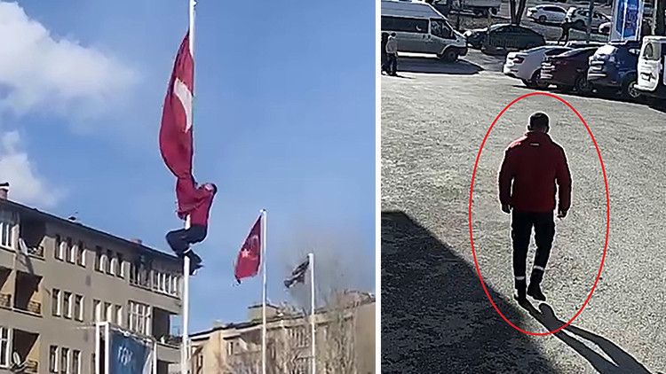 Erzurum'da dikkat çeken anlar: 26 yaşındaki genç o an 'gereğini' yaptı | 'Bu bir vatan meselesi'