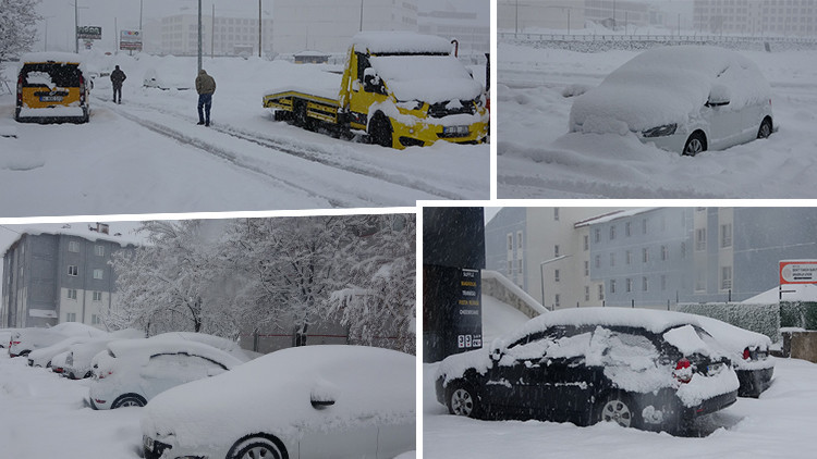 Nisan ayında kardan yollar kapandı! Kentte 4 gündür aralıksız yağıyor
