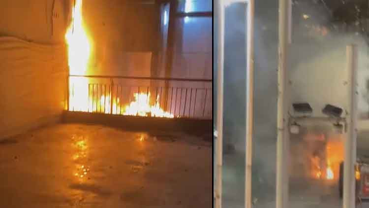 Taksim Metro İstasyonu'nda asansörde yangın