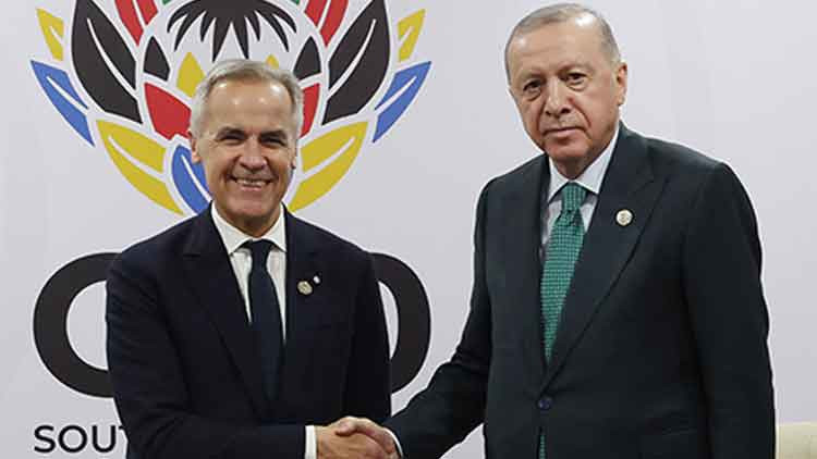 Cumhurbaşkanı Erdoğan, Kanada Başbakanı Carney ile görüştü