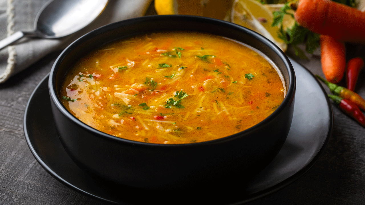 Tavuklu sebzeli tel şehriye çorbası tarifi