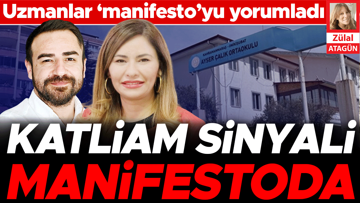 Katliam sinyali manifestoda