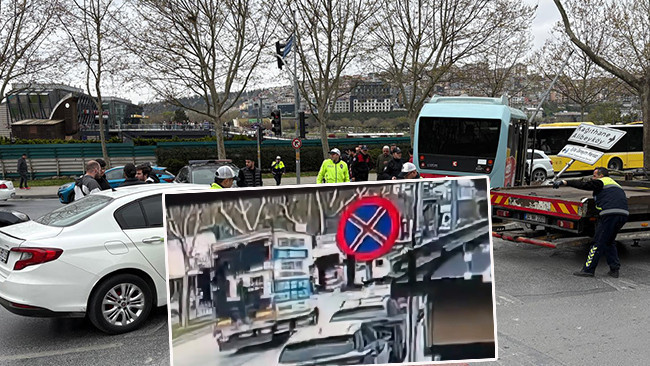 Beyoğlu'nda dolmuş kazasında 5 kişi yaralanmıştı! O anlar kamerada