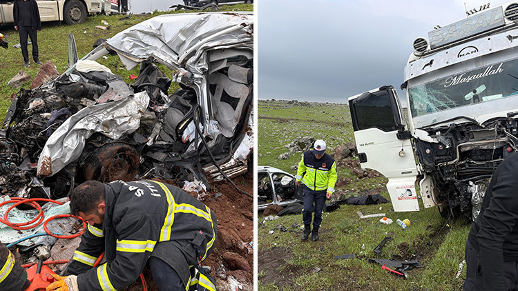 TIR ile hafif ticari araç çarpıştı: 2 ölü, 1 yaralı