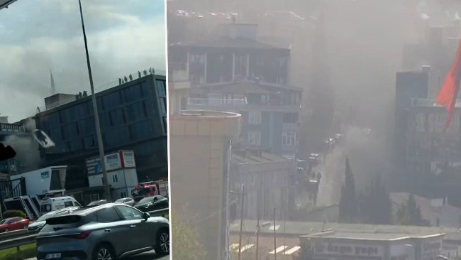 Pendik'te iş yerinde yangın: Ekipler sevk edildi