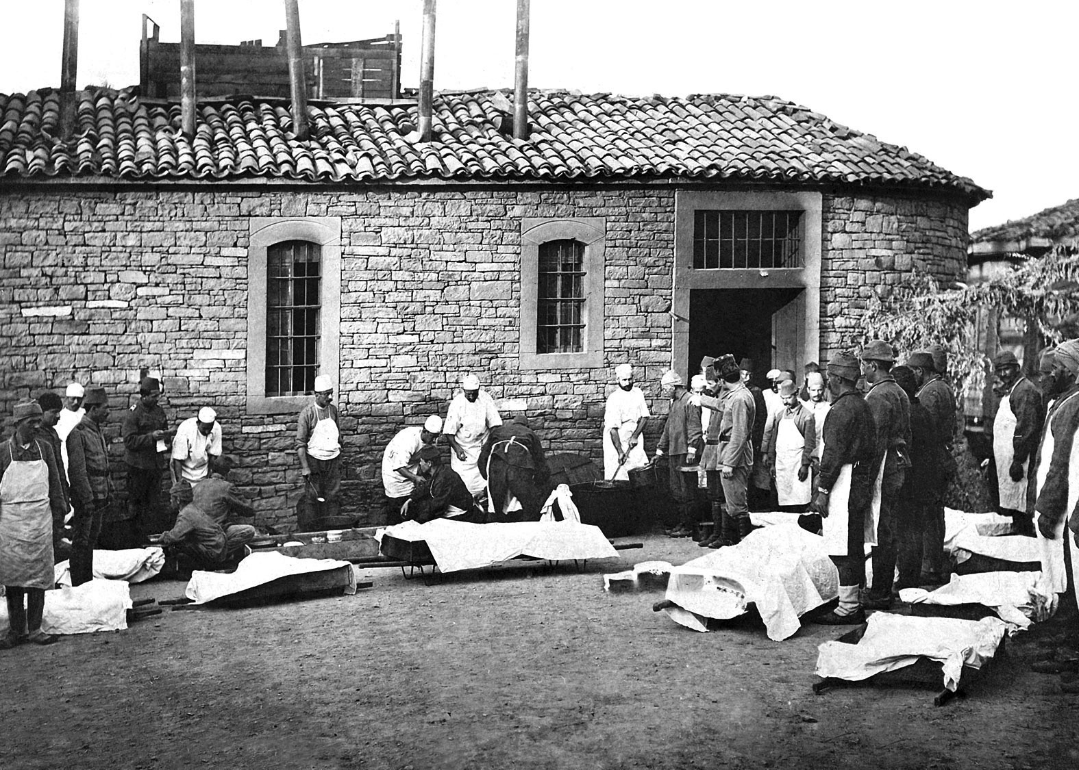 Hastane çadırındaki Çanakkale