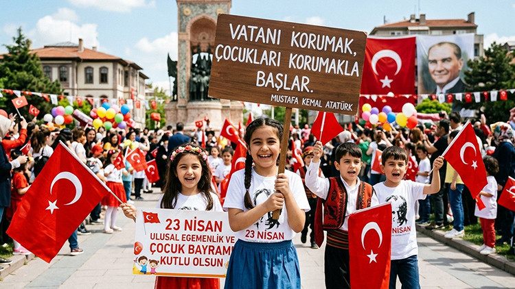 23 NİSAN MESAJLARI VE KUTLAMA SÖZLERİ 2026 RESİMLİ (Tıkla ücretsiz indir  ekranı) || En güzel 23 Nisan mesajlarını tercih edin... Atatürk resimli,  kurumsal, uzun, kısa, anlamlı 23 Nisan Ulusal Egemenlik ve Çocuk Bayramı  sözleri 2026 - Hürriyet