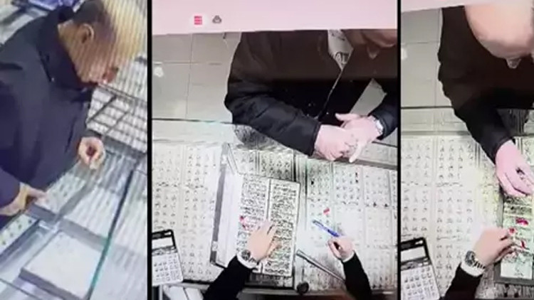 Yüzüklerin hırsızı yakayı ele verdi