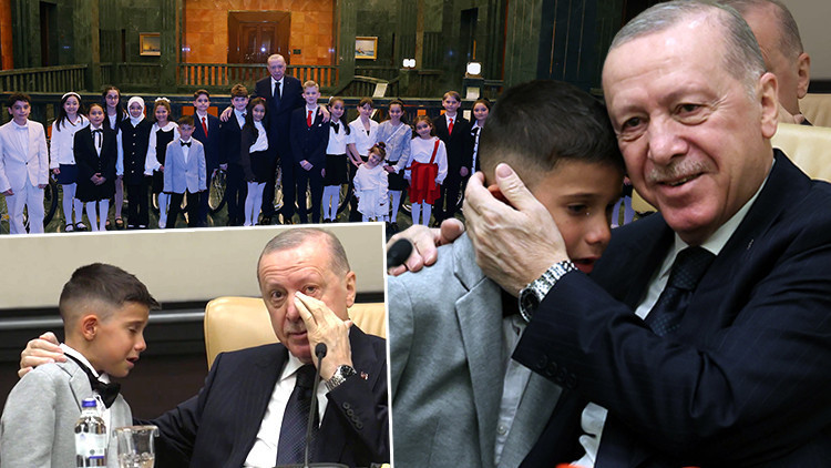 Cumhurbaşkanı Erdoğan Külliye'de çocuklarla bir araya geldi: Beştep'de duygusal anlar...