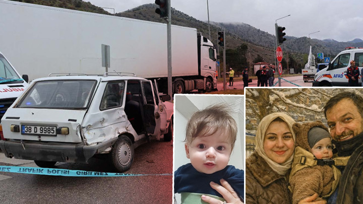 10 aylık bebeğin kahreden ölümü! Feci kazada annesinin kucağından yola savrulup TIR'ın altında kaldı