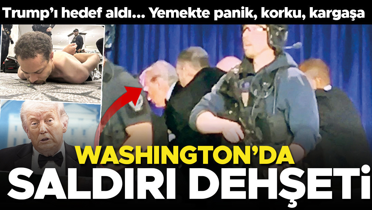 Trump’a Washington’da saldırı girişimi... Muhabirler yemeğinde panik, korku, kargaşa