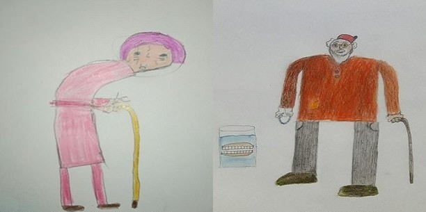 Çocuklar yaşlıları resmetti: Sonuçlar şaşırtıcı