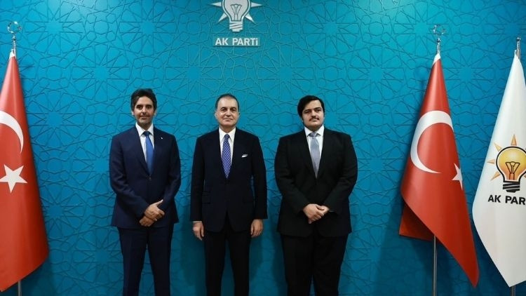 Ömer Çelik, Katar Büyükelçisi Al-Henzap ve Başkatip Al-Thani ile görüştü