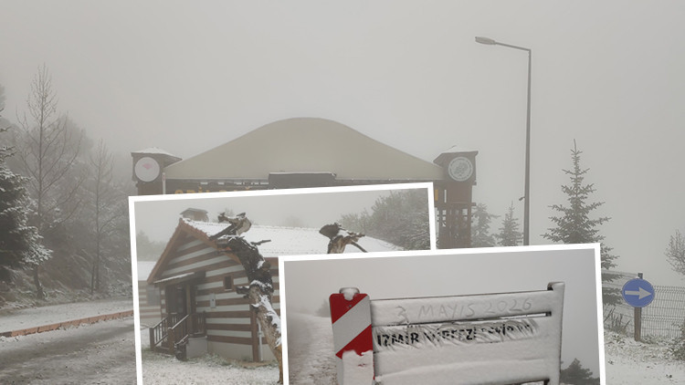 Bölge halk şaşkın: Mayıs ayında lapa lapa kar yağdı