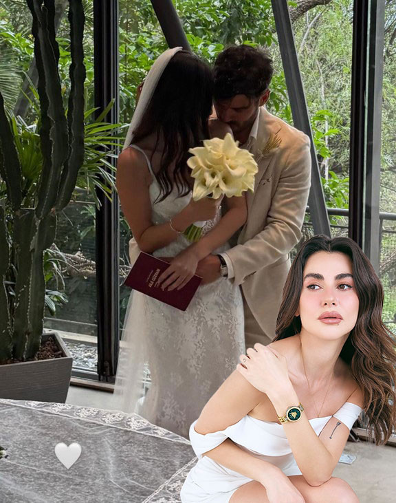 Sürpriz nikah... Nesrin Cavadzade sessiz sedasız evlendi