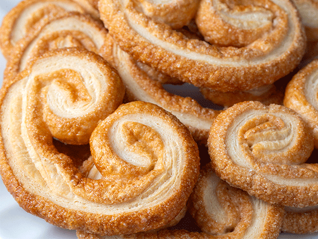 Dakikalar içinde hazır: Palmier kurabiye