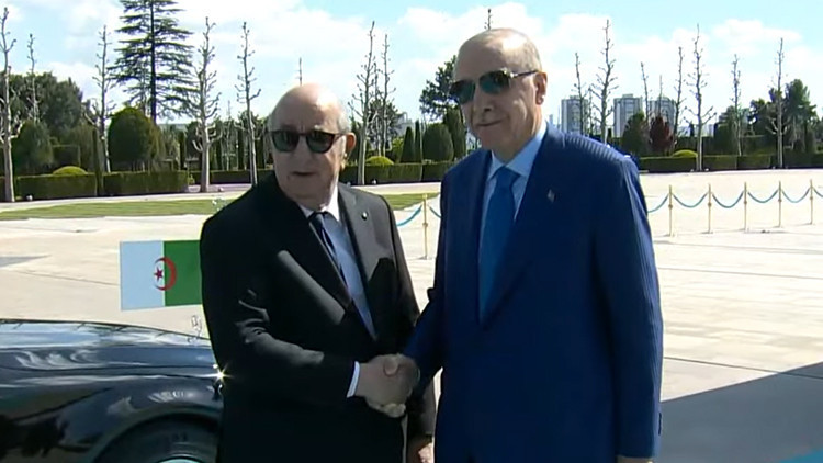 Cumhurbaşkanı Erdoğan, Cezayir liderini Beştepe'de karşıladı