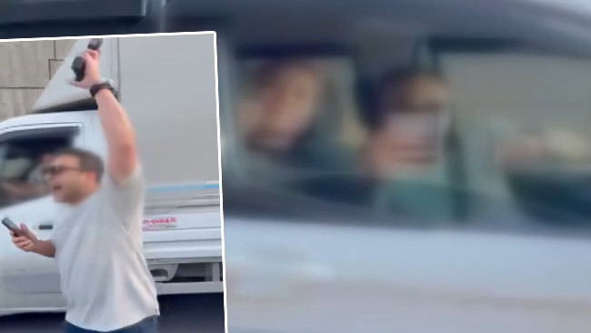 Polis memuru trafikte tartıştığı kişinin önünü kesti, havaya ateş açtı: 'Hayatında yazılabilecek en ağır cezayı yazacağım'