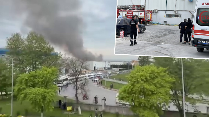 Sakarya'da fabrikada patlama sonrası yangın!1'i ağır 8 kişi yaralandı