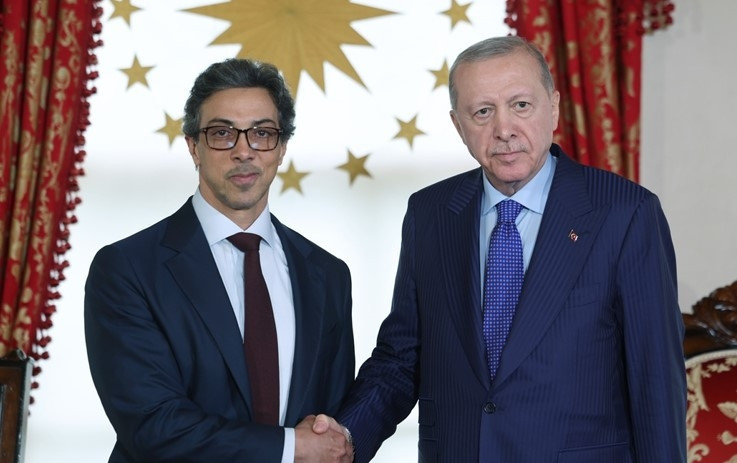 Cumhurbaşkanı Erdoğan, BAE başkan yardımcısını kabul etti