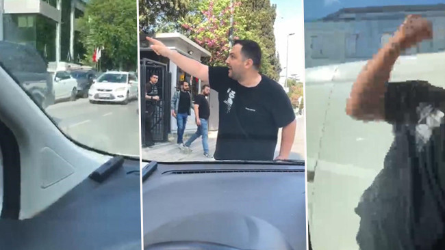 Trafikte yol verme kavgası! Aracın camını yumrukladı: 'Karakola gel' diye bağırdı