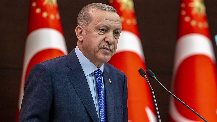 Cumhurbaşkanı Erdoğan'dan şehit polisler için başsağlığı mesajı
