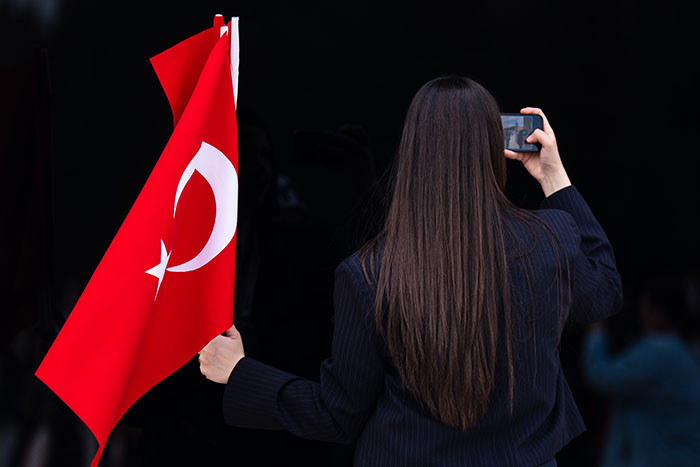  Binlerce kişi Anıtkabire akın etti