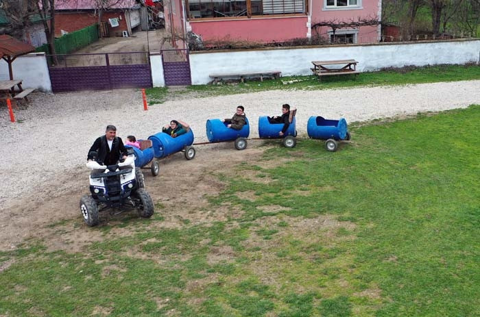  ATV aracıyla çekiyor Bu kadar talep edileceğini düşünmemiştik