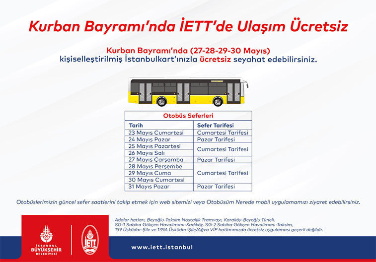 BAYRAMDA İSTANBULDA TOPLU TAŞIMA ÜCRETSİZ Mİ OTOBÜSLER BEDAVA MI BAYRAMDA İSTANBULDA TOPLU TAŞIMA ÜCRETSİZ Mİ OTOBÜSLER BEDAVA MI