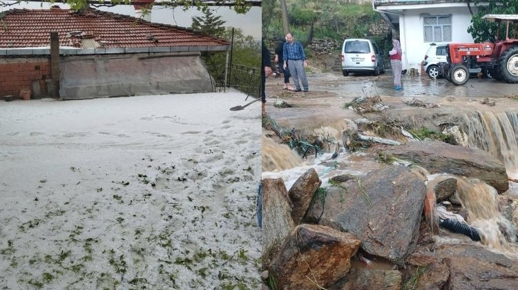 Meteoroloji uyarmıştı... Bazı yerlerde hayat durma noktasına geldi, sağanak ve dolu bir çok ili vurdu